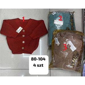 Sweter niemowlęcy zapinany na guziki produkt Turecki 80-104cm
