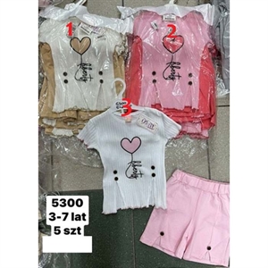 Komplet dziewczęcy 3-7 lat