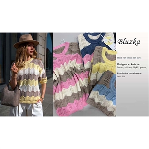 Sweter damski okrągły