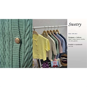 Sweter damski z krótkim rękawem