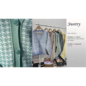 Narzutka sweterkowa damska