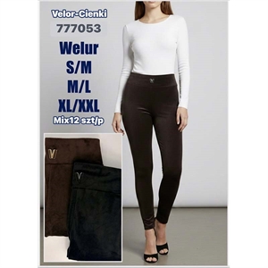 Legginsy welurowe damskie  S/M-XL/2XL