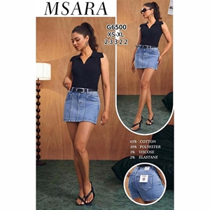 Szorty jeansowe imitujące spódnicę XS-XL