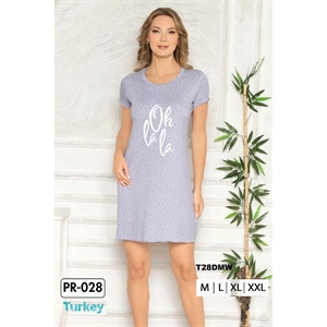 Koszula nocna damska 95% WISKOZA + 5% POLIESTER (M-2XL) - Turecki Produkt