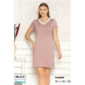 Koszula nocna damska 95% WISKOZA + 5% POLIESTER (M-2XL) - Turecki Produkt