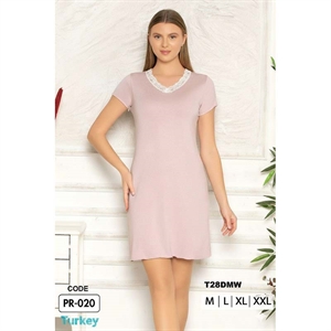 Koszula nocna damska 95% WISKOZA + 5% POLIESTER (M-2XL) - Turecki Produkt