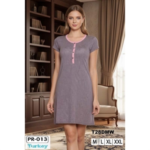 Koszula nocna damska 95% WISKOZA + 5% POLIESTER (M-2XL) - Turecki Produkt