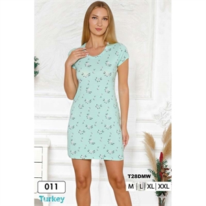 Koszula nocna damska 95% WISKOZA + 5% POLIESTER (M-2XL) - Turecki Produkt