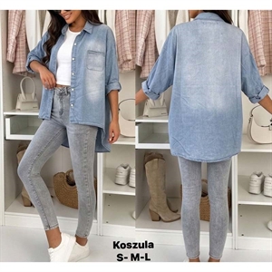 Koszula jeansowa damska  S-L