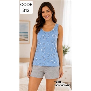 Piżama bawełna damska  2XL-4XL