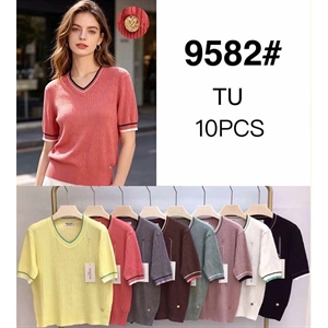 Sweter damski z krótkim rękawem