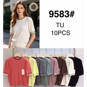Sweter damski z krótkim rękawem