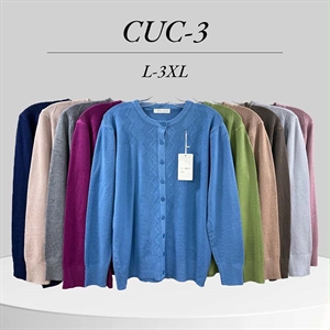Sweter damski zapinany na guziki (L-3XL)
