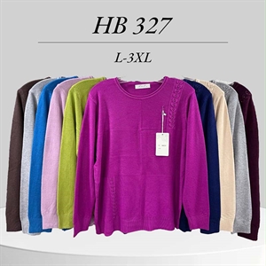 Sweter damski okrągły L-3XL