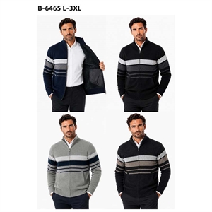 Sweter męski na suwak  L-3XL