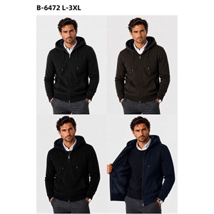 Bluza męska rozpinana na zamek z kapturem  L-3XL