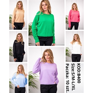 Sweter damski okrągły (S/M-L/XL)