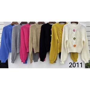Sweter damski okrągły