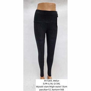 Legginsy welurowe damskie  S/M-2/3XL