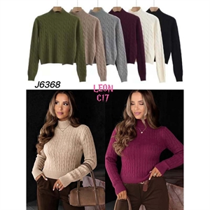 Sweter damski z golfem