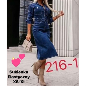 Sukienka jeansowa damska  XS-XL