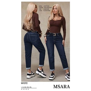 Jeansy damskie Msara  L-4XL