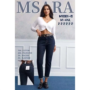 Jeansy damskie Msara  M-4XL