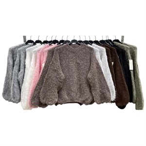 Sweter damski okrągły