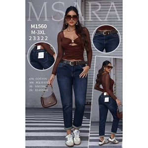 Jeansy damskie Msara  M-3XL