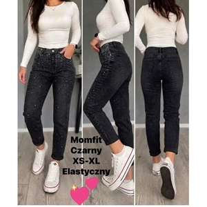 Jeansy z cekinami  XS-XL