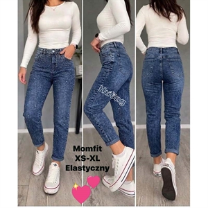 Jeansy z cekinami  XS-XL