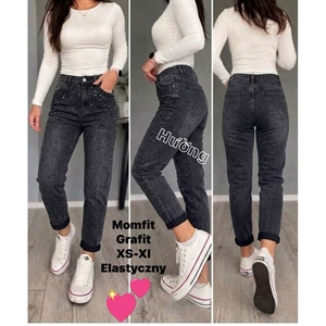 Jeansy z cekinami  XS-XL