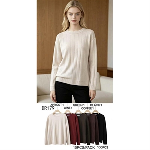 Sweter damski okrągły