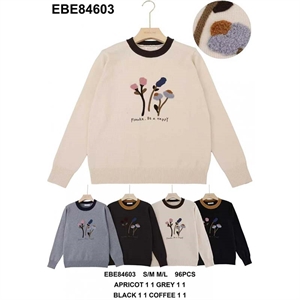 Sweter damski okrągły  S/M-L/XL