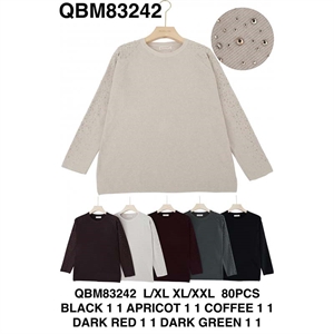 Sweter damski okrągły  L/XL-XL/2XL