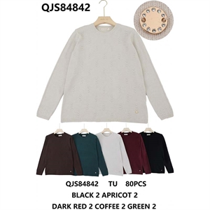 Sweter damski okrągły