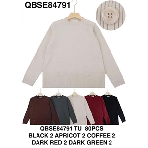 Sweter damski okrągły