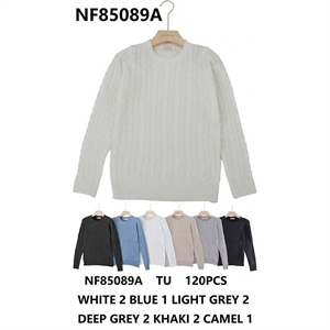 Sweter damski okrągły