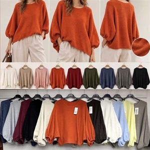 Sweter damski okrągły