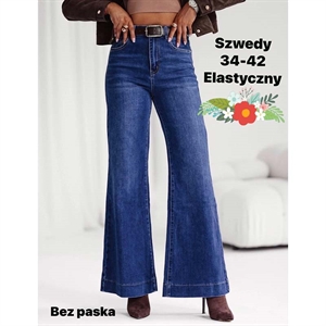 Jeansy szerokie nogawki  34-42