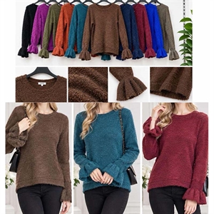 Sweter damski okrągły