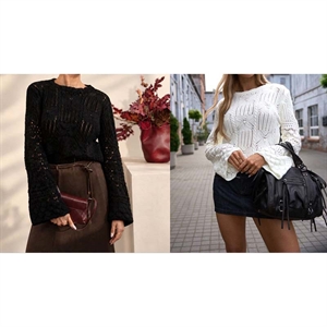 Sweter damski okrągły