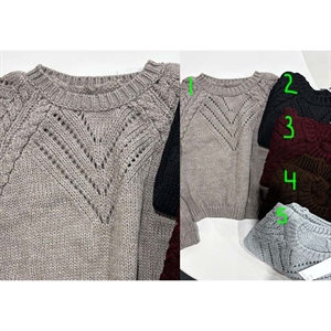 Sweter damski okrągły