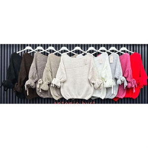Sweter damski okrągły