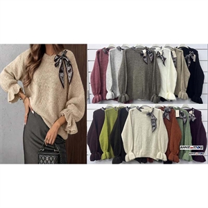 Sweter damski okrągły