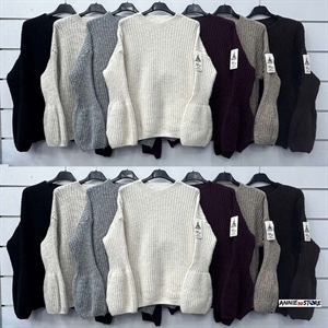 Sweter damski okrągły