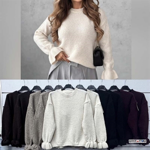 Sweter damski okrągły