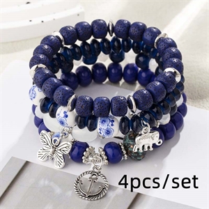 Zestaw 4 bransoletek