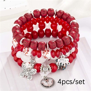 Zestaw 4 bransoletek