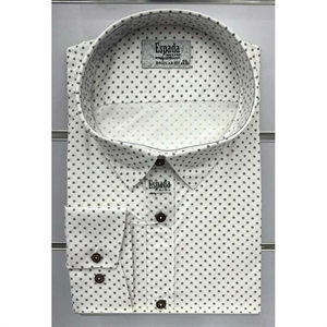 Koszula męska w delikatne wzorki krój regular produkt Turecki  3XL-6XL